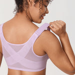 Women's Plunge Back Posture Bra Beige