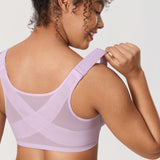 Women's Plunge Back Posture Bra Orchid Hush @model_info:ES3