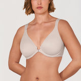 Women's Plunge Back Posture Bra Vanilla White