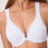 Women's Plunge Back Posture Bra White @model_info:ESA3