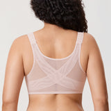 Women's Plunge Back Posture Bra Mochaccino