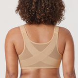 Women's Plunge Back Posture Bra Warm Beige
