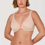 Women's Plunge Back Posture Bra Beige @model_info:G1