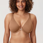 Women's Plunge Back Posture Bra Gravel Beige @model_info:G1