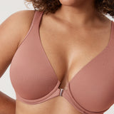 Women's Plunge Back Posture Bra Vintage Rose @model_info:V3