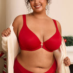 Women's Plunge Back Posture Bra Beige