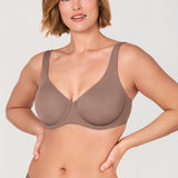 Women's Unlined Balconette Bra Brown Purple