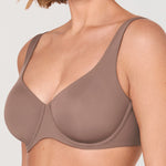 Women's Unlined Balconette Bra Brown Purple