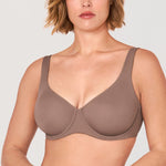 Women's Unlined Balconette Bra Brown Purple