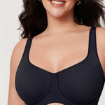 Women's Supportive Full Coverage Bra Black