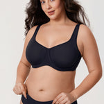 Women's Supportive Full Coverage Bra Black