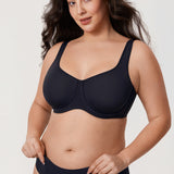 Women's Supportive Full Coverage Bra Black