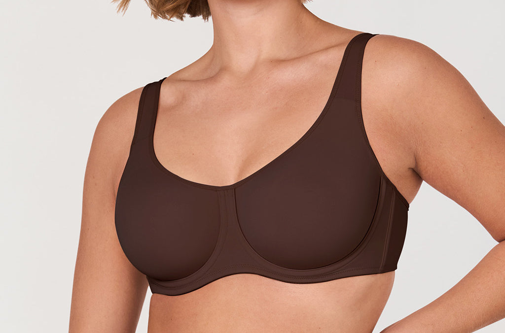 Women's Supportive Full Coverage Bra Hazelnut