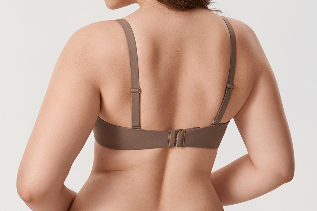 Women's Everyday Underwire Balconette Bra Brown Purple