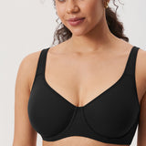 Women's Everyday Full Coverage Underwire Bra Black
