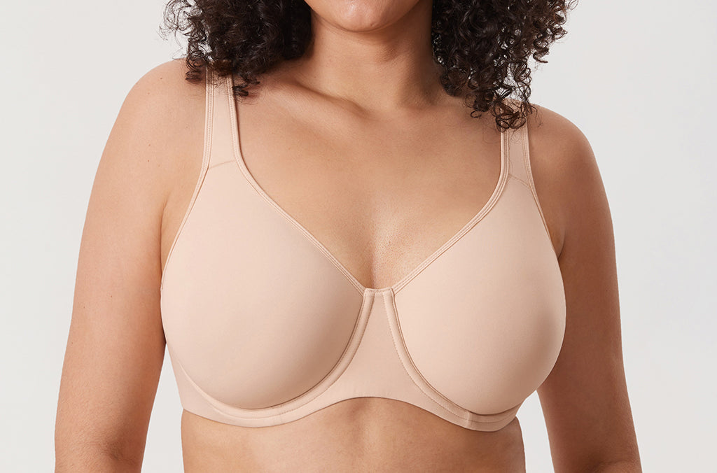 Women's Everyday Full Coverage Underwire Bra Beige