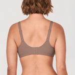 Women's Everyday Full Coverage Underwire Bra Brown Purple
