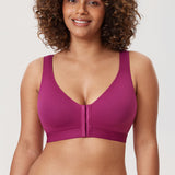 Women's Lightly Padded Posture Bra Magenta Purple