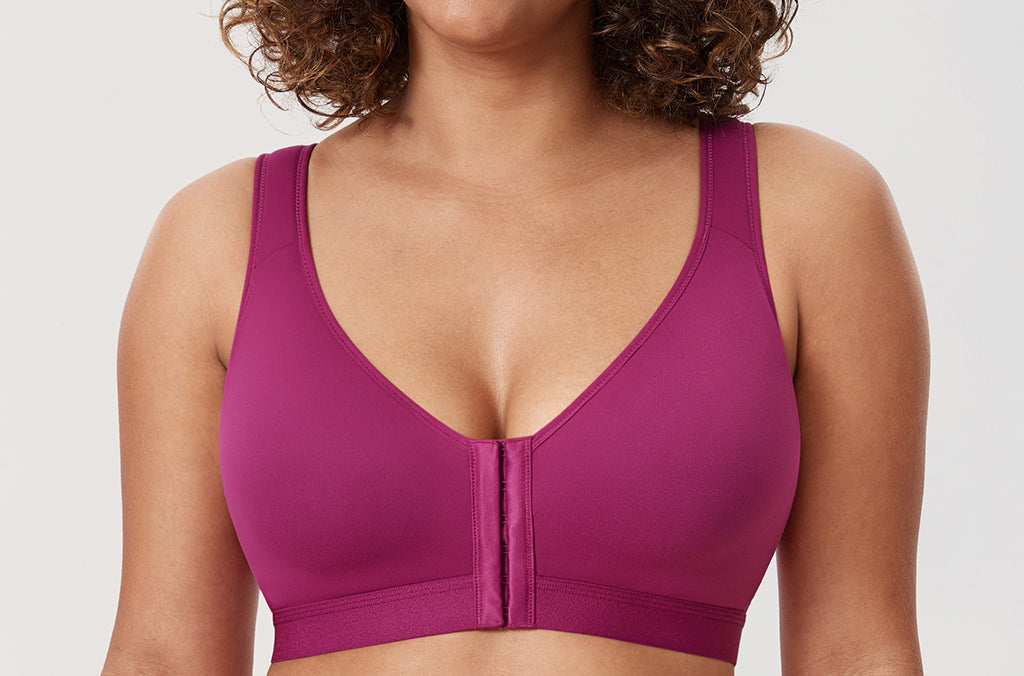 Women's Lightly Padded Posture Bra Magenta Purple