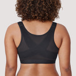 Women's X-shaped Back Posture Bra Black