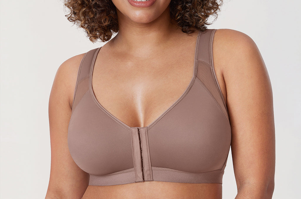 Women's X-shaped Back Posture Bra Oatmeal Heather